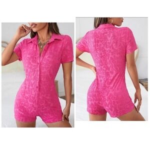Shein Hot Pink Romper. size: small